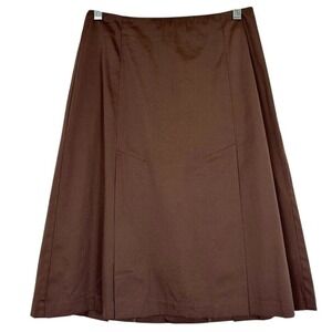 Jacob Brown A-Line Skirt Juniors Size 3/4 Flirty Kick Pleat Panel Front & Back